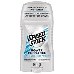 Speed Stick Déodorant antisudorifique Puissance pour hommes, Non parfumé, 85 g 85 g, 4,71 $/100g