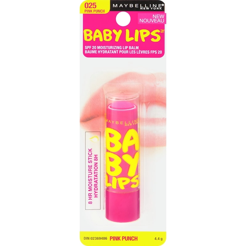 Baby Lips SPF 20 Moisturizing Lip Balm 025 Pink Punch