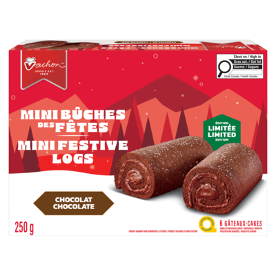 Vachon Mini Festive Logs, Chocolate 250 g, $2.00/100g