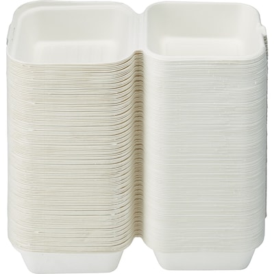 null Compostable Clamshell 6in x 6in x 3in 125x1.0 ea, $0.17/1ea