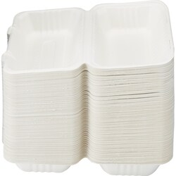 null Emballage double coque compostable 9-po x 6-po 100x1.0 ea, 0,22 $/1ch