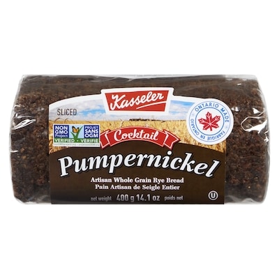 Kasseler Pain de seigle noir aux grains entiers tranché 400 g, 1,50 $/100g