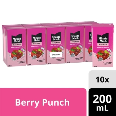 Minute Maid Berry Punch Cartons 10x200.0 ml, $0.24/100ml