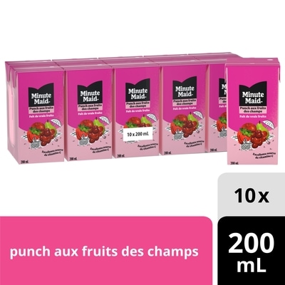 Minute Maid Punch aux baies 10x200.0 ml, 0,24 $/100ml
