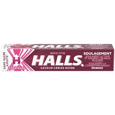 Halls Mentho Lyptus Schwarzkirsche Pastilles Contre La Toux 9 ea, 0,22 $/1ch
