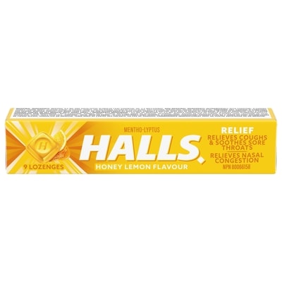Halls Mentho-Lyptus Honey Lemon, 9 Count 9 ea, $0.22/1ea