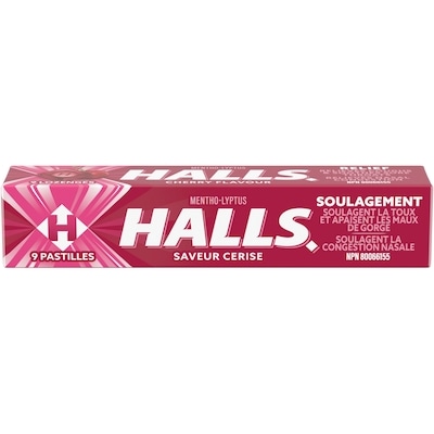 Halls Mentho-Lyptus Cerise Cough Drops 9 ea, 0,22 $/1ch