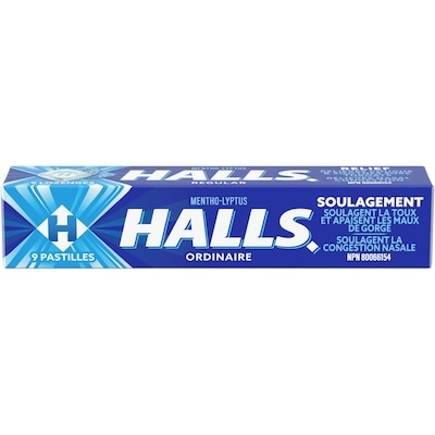 Halls Mento-Lyptus ordinaire 20x9.0 ea, 0,12 $/1ch