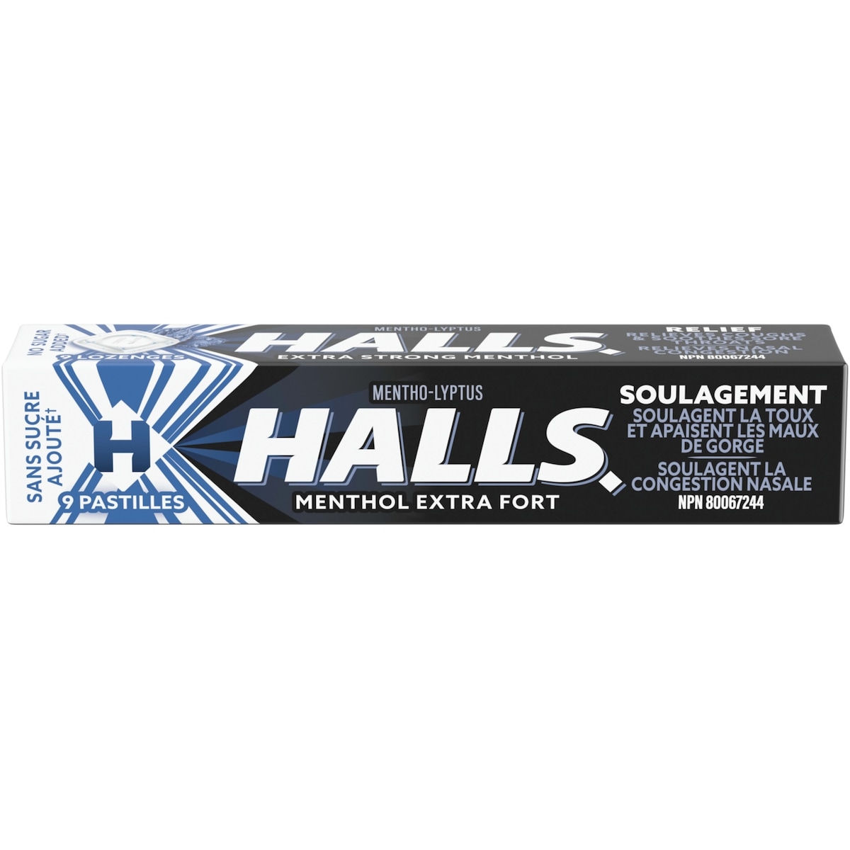 Halls Mentho Lyptus Extra Stark Cough Drops 9 ea, 0,21 $/1ch