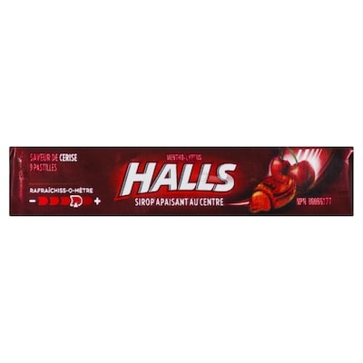 Halls Pastilles à saveur de cerise Centres 15x9.0 ea, 0,13 $/1ch