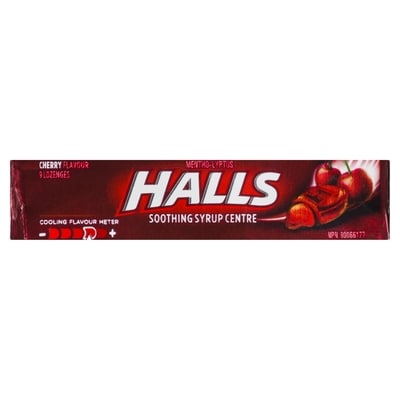Halls Centres, Cherry 9 ea, $0.21/1ea