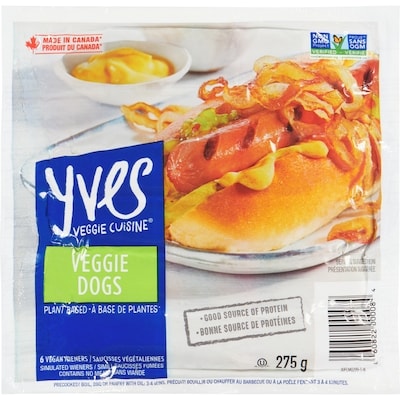 Yves Veggie Dogs 275 g, $2.00/100g