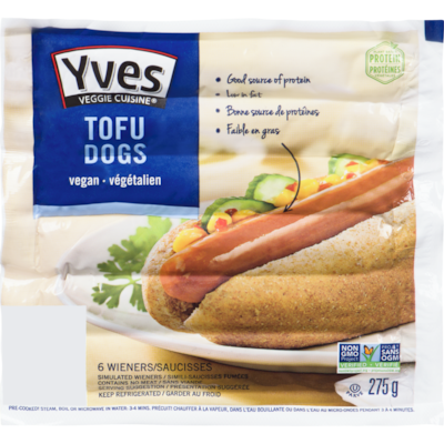 Yves Saucisses au tofu 275 g, 1,63 $/100g