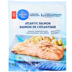 PC Menu Bleu Filets de saumon de l’Atlantique sans peau et sans arêtes Menu bleu 280 g, 6,07 $/100g
