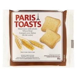 Paris Toasts Whole Wheat Paris Toasts - 80 g | Fortinos