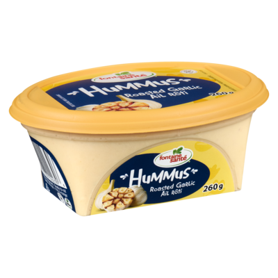 Hummus, ail grillé