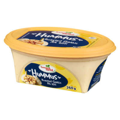 Hummus, ail grillé