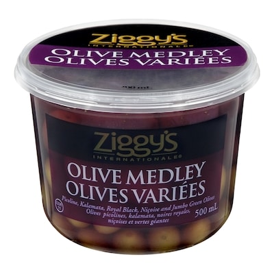 Ziggy’s Mélange d’olives 500 ml, 1,40 $/100ml