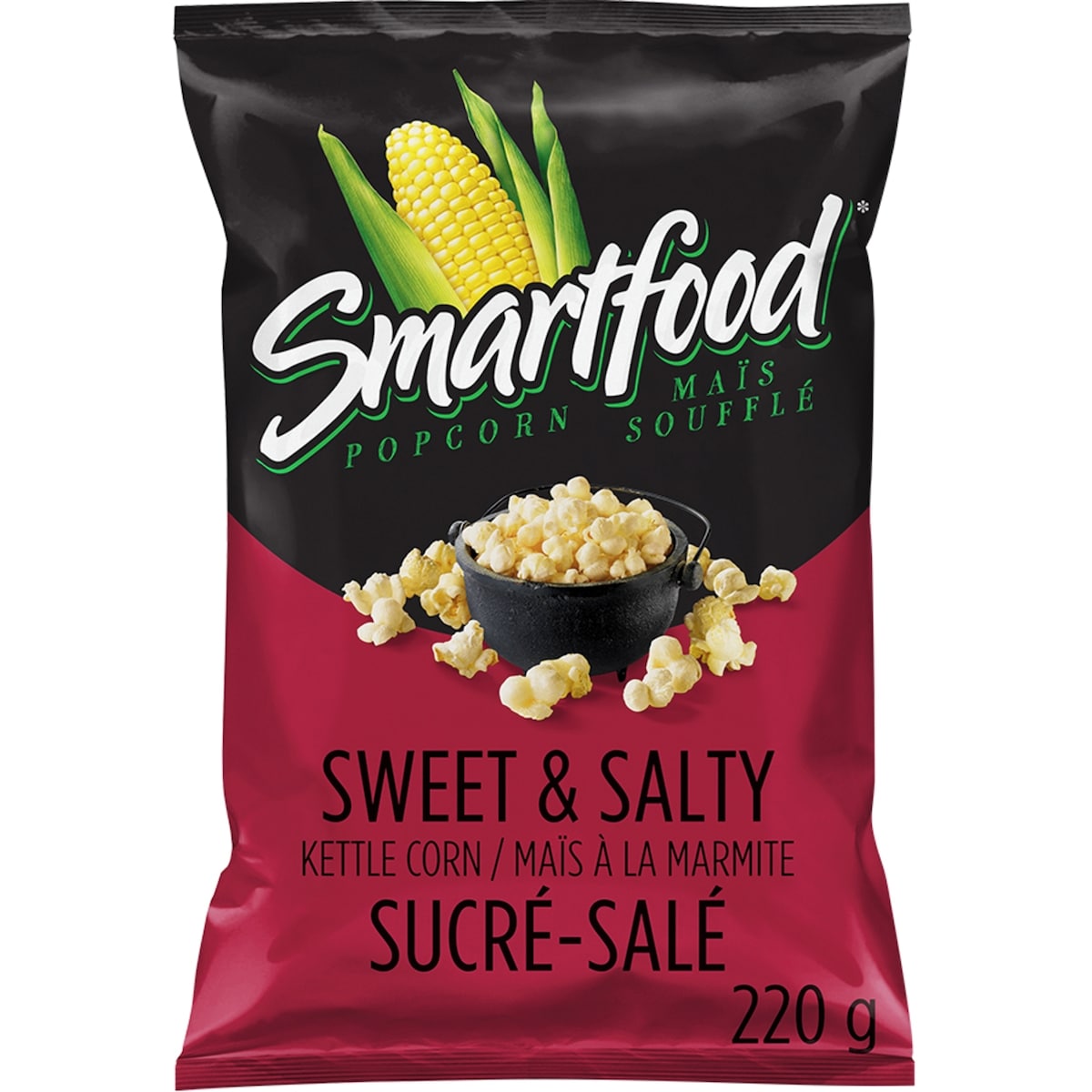 Smartfood Sweet & Salty Kettle Corn Seasoned Popcorn 220 g, $2.04/100g