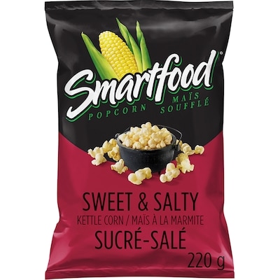 Smartfood Sweet & Salty Kettle Corn Seasoned Popcorn 220 g, $2.27/100g