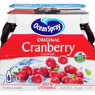 Ocean Spray Cranberry Cocktail 6x295.0 ml, $0.41/100ml