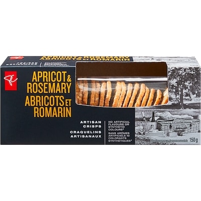PC Black Label Apricot and Rosemary Artisan Crisps 150 g, $3.33/100g