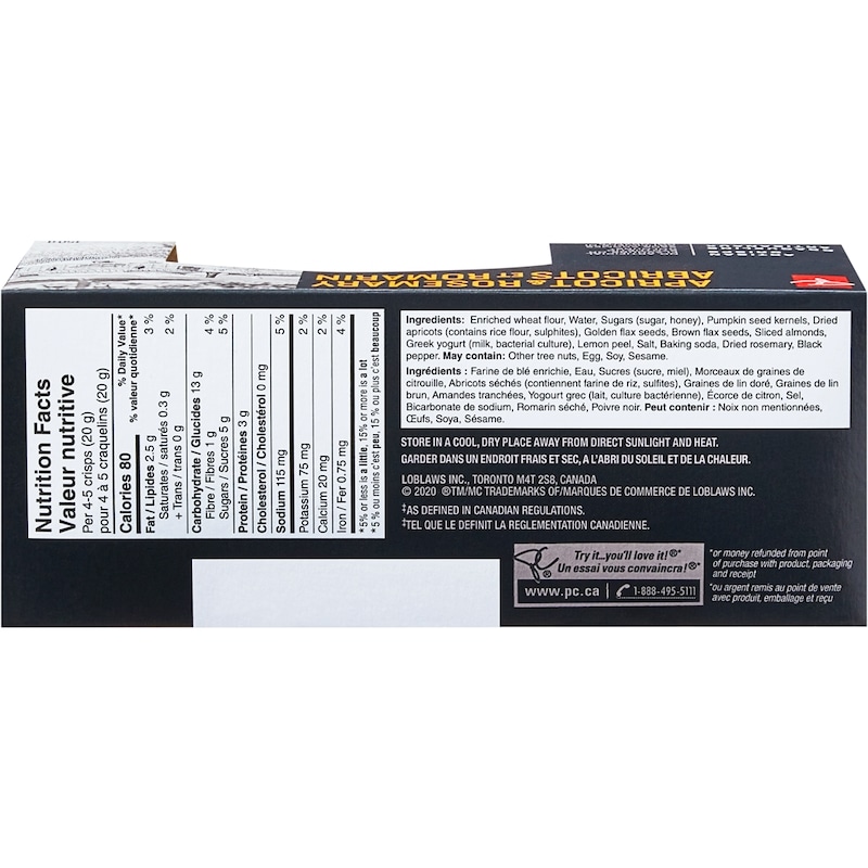 Apricot and Rosemary Artisan Crisps