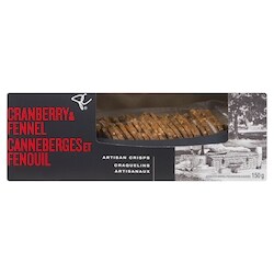 PC Black Label Cranberry and Fennel Artisan Crisps - 150 g | Zehrs