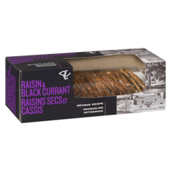 PC Black Label Raisin and Black Currant Artisan Crisps - 150 g | Zehrs