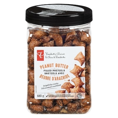 President's Choice Peanut Butter Filled Pretzels 680 g, $1.47/100g