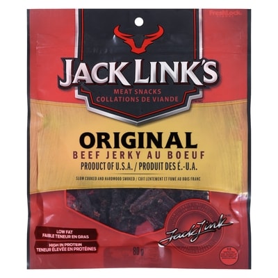 Jack Links Beef Jerky, Original 80 g, $9.36/100g