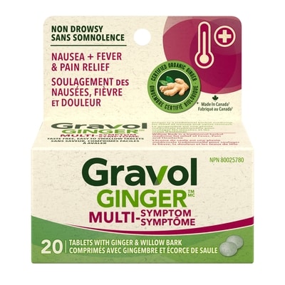 Gravol Ginger Multi-Symptom Cold & Fever 20 ea, $0.65/1ea