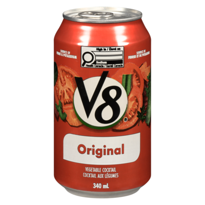 V8 Vegetable Cocktail, Original 340 ml, $0.59/100ml
