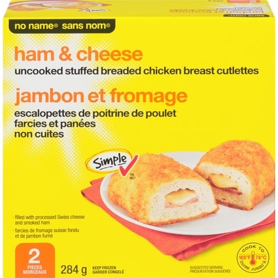 Sans Nom Poulet farci au jambon et au fromage 284 g, 2,11 $/100g
