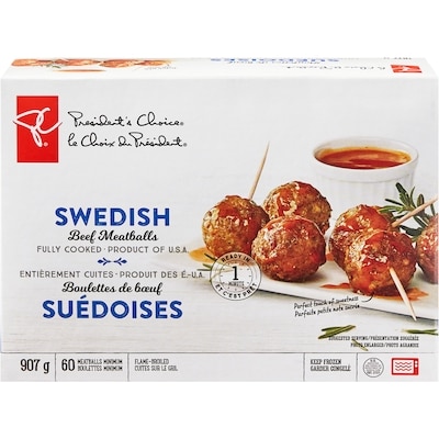 le Choix du Président Boulettes de bœuf suédoises 907 g, 2,09 $/100g