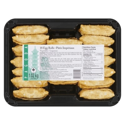 Pagoda Pâtés impériaux aux légumes 1.02 kg, 1,08 $/100g