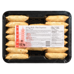 Pagoda Meat Egg Rolls 1.02 kg, $1.08/100g