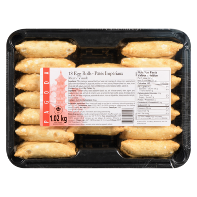 Pagoda Pâtés impériaux à la viande 1.02 kg, 1,08 $/100g