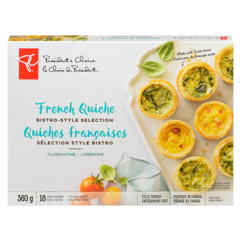 French Quiche Bistro-Style Selection