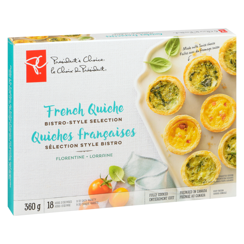 French Quiche Bistro-Style Selection