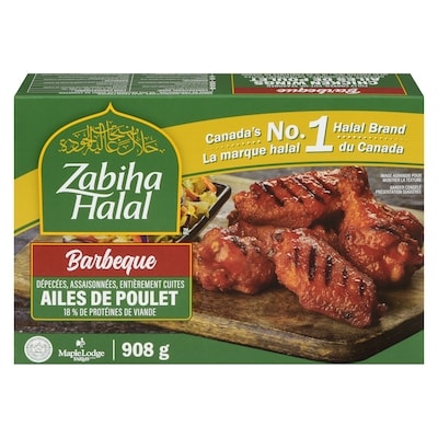 Zabiha Halal Ailes de poulet BBQ 908 g, 2,09 $/100g