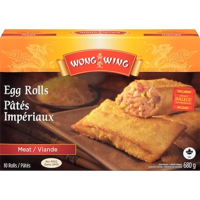 Wong Wing Pâtés impériaux à la viande 680 g, 1,25 $/100g