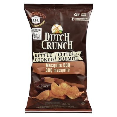 Old Dutch Dutch Crunch Kettle Chips, Mesquite BBQ 200 g, $2.10/100g