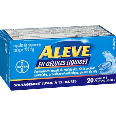 en gélules liquides pour le soulagement de la douleur