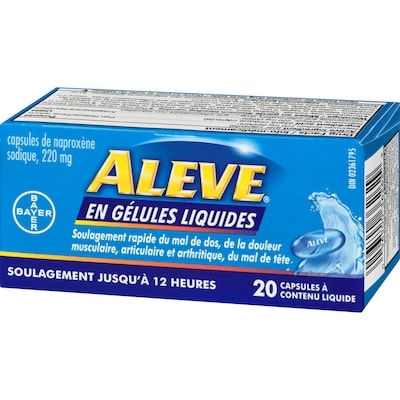 en gélules liquides pour le soulagement de la douleur