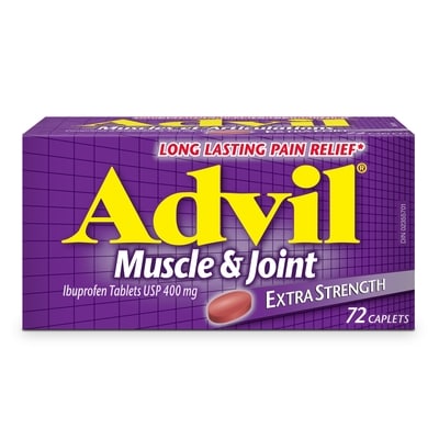 Advil Muscle And Joint Extra Strength Caplets For Inflammation Pain Relief, 72 Count 72 ea, $0.21/1ea