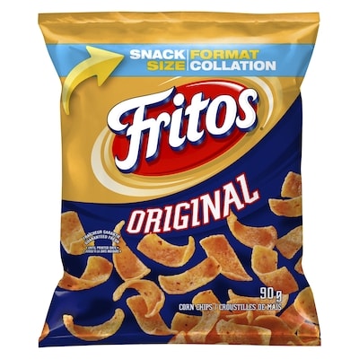 Fritos Croustilles de maïs originales 90 g, 45,54 $/100g