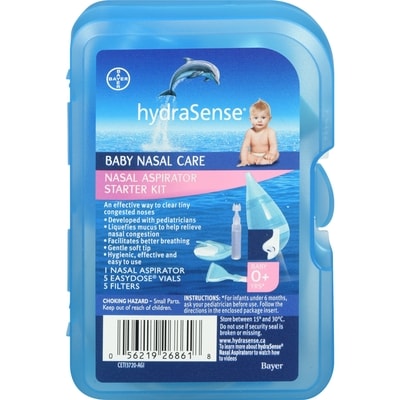 Hydrasense Nasal Aspirator Starter Kit, Baby Nasal Congestion