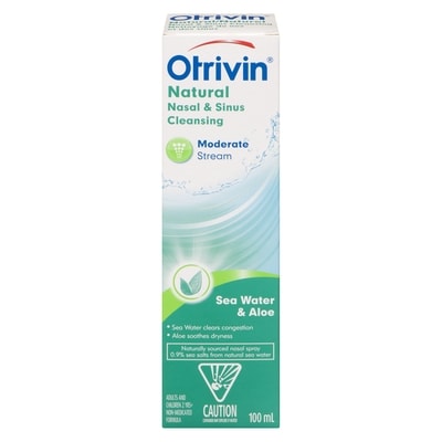 Otrivin Saline Congestion Relief With Sea Water & Aloe, Moderate Stream 100 ml, $0.18/1ea