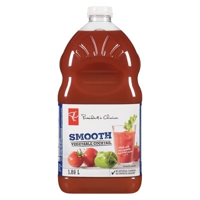 President's Choice Smooth Vegetable Cocktail 1.89 l, $0.21/100ml